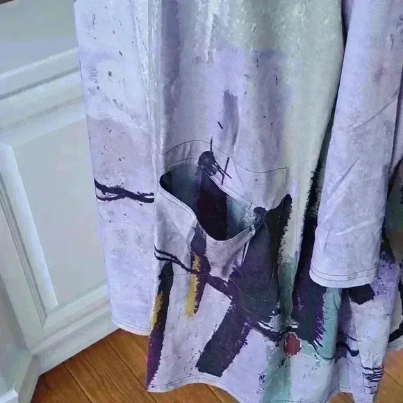 3 Potato Open Cardigan - Colors: Lavenders, Greens, Browns - Size: XL - Picture 2 of 7